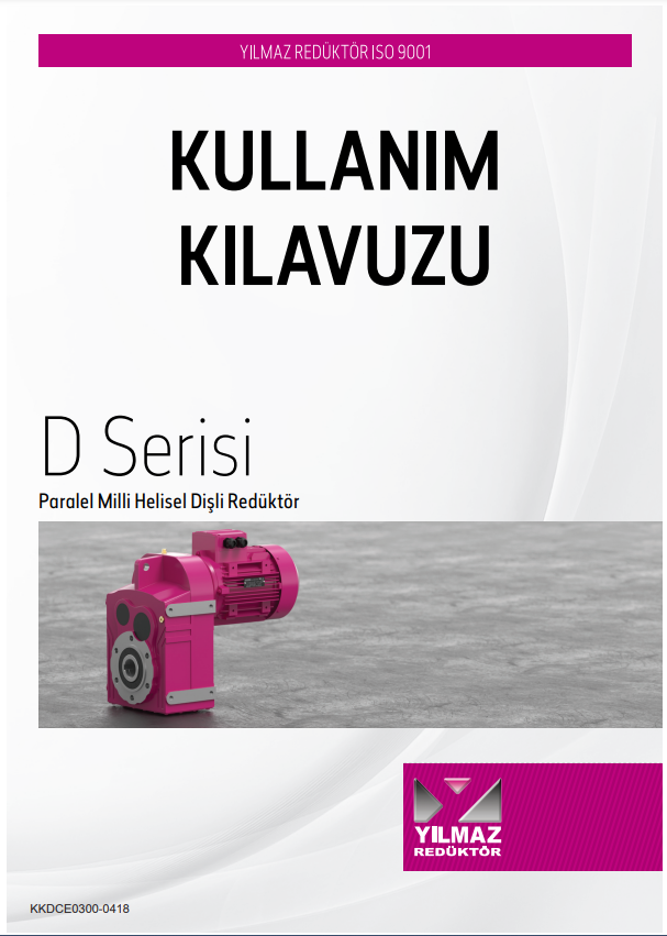 Merkez Motor | D Serisi / Helisel Dişli Delik Milli Redüktörler